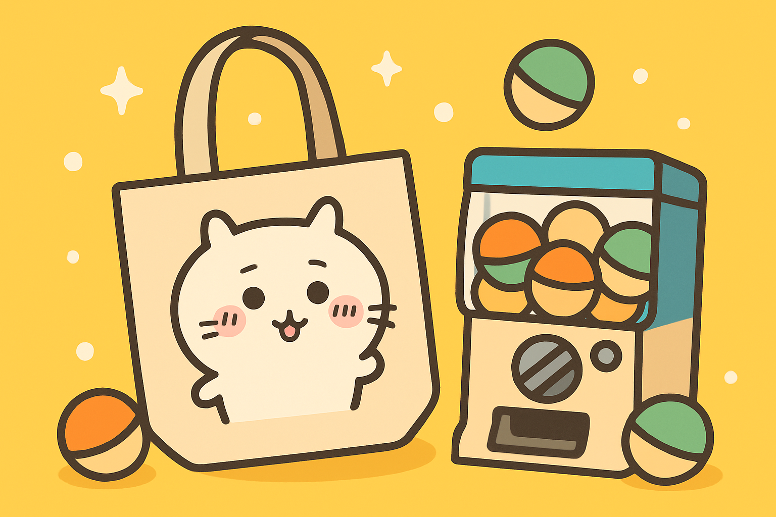 普段使いできるちいかわのトートバッグ、なぜガチャの「引くまで分からない」で売られているのか