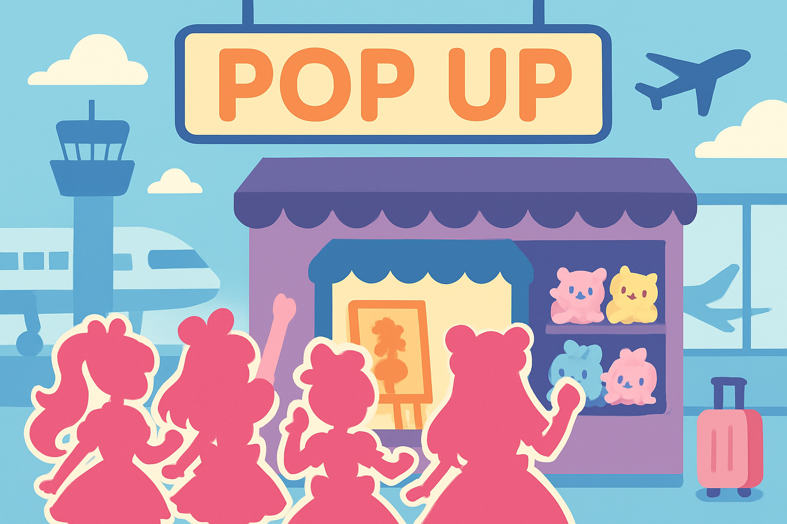 名探偵・アイドル・わんだふる、3シリーズ合同の渋谷プリキュアPOPUPが「空港」を選んだ理由