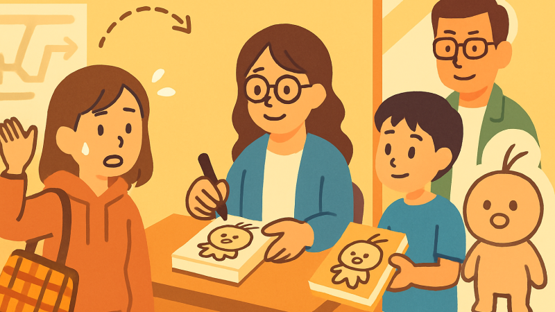 「方向音痴フル発動で30分近く会えず」――柴田亜美先生『パプワくん』サイン会、大阪で見せた素顔