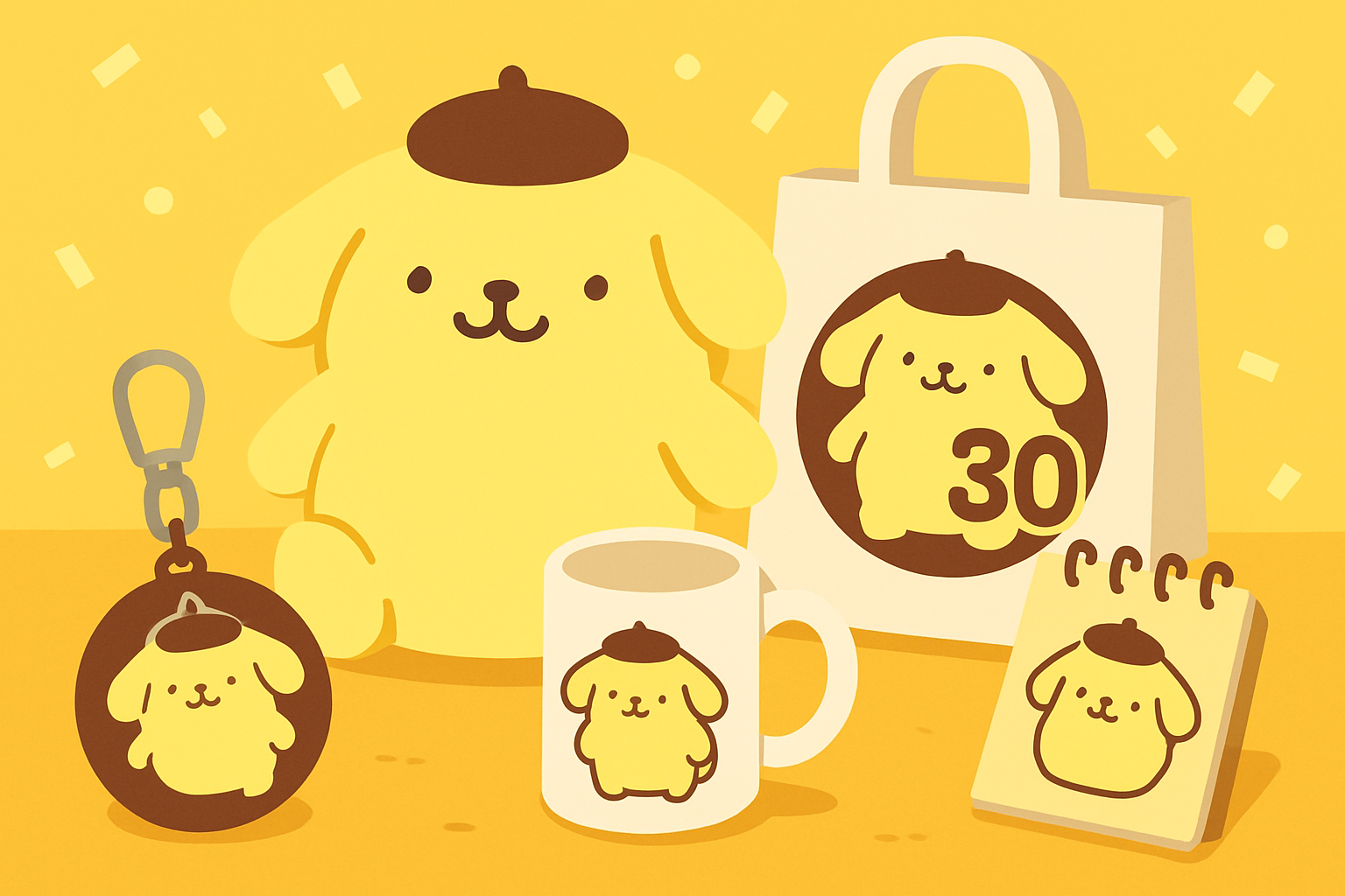 新作なのに30年前の顔——ポムポムプリン30周年「あの頃の」グッズが刺さる理由
