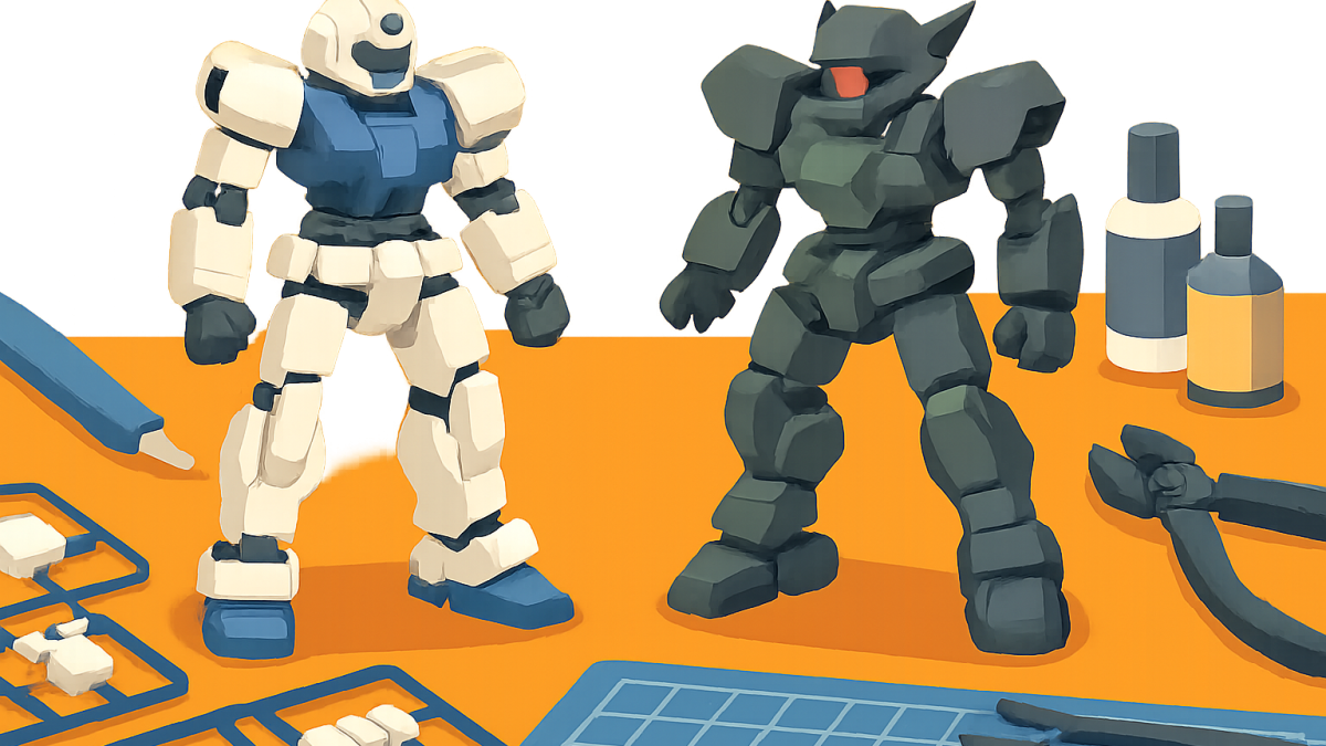 ゲーム発売から1年越し、主人公機だけじゃない敵メカまで選んだ30MMプラモ