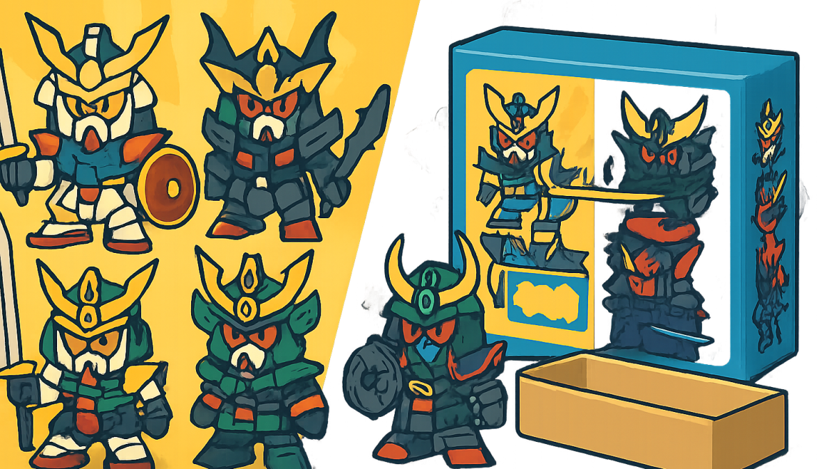 1,100円安いのに1体多い――『SDガンダムBB戦士』光と闇の武者七人衆、9月29日12時から予約開始