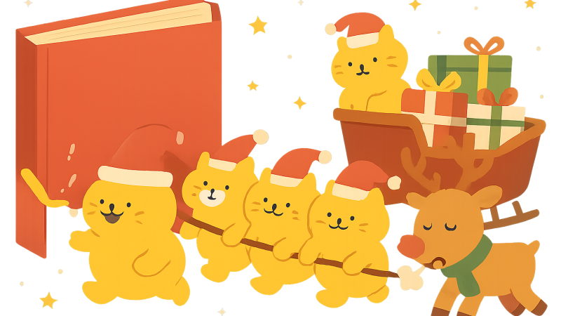 600万部シリーズ最新作『ノラネコぐんだん クリスマス』、風邪のトナカイの代役を務める11月2日発売の中身